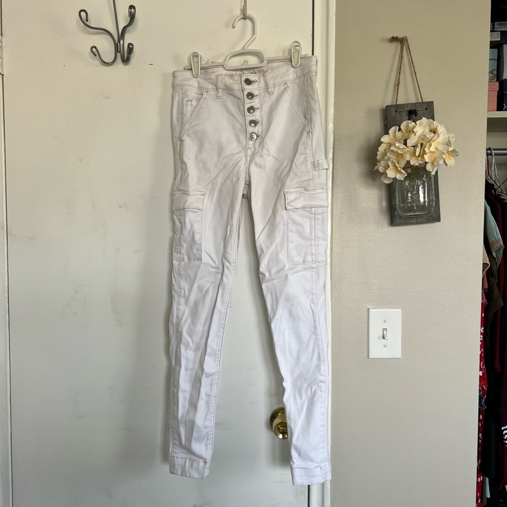 White jeggings from AEO